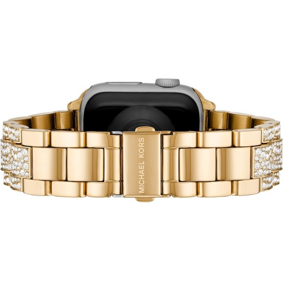 Michael Kors Apple Watch Goldtone Stainless Steel & Crystal
Bracelet - Picture 6 of 14
